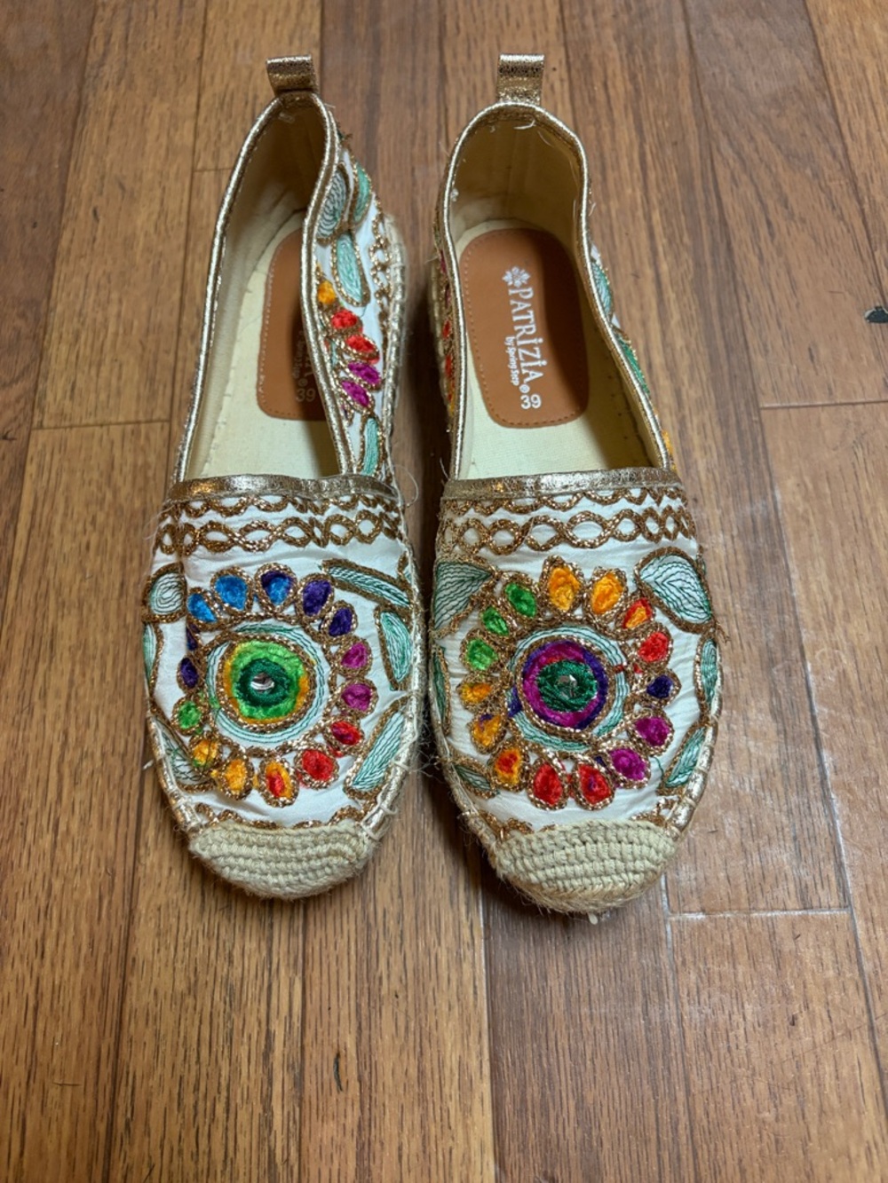 Patricia By Spring Step Embroidered Espadrille Slip On Shoes